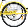 26" 7-Speed Adult Tricycle Trike 3-Wheel Bike w/Basket for Shopping