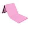 Gymnastics Yoga Mat with Hand Buckle Pink