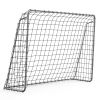 6.55FT Football Goal with Field Ropes, Galvanized Pipe-Including Two Football-Goal for Kids and Adults,Silver