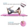 Gymnastics Yoga Mat with Hand Buckle Pink