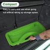 Portable Badminton Net Set Storage Box Base with 2 Battledores 2 Shuttlecocks Large;  Green