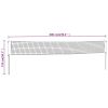 Badminton Net Yellow and Black 236.2"x61" PE Fabric
