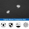 16FT Trampoline for Kids with Safety Enclosure Net;  Ladder and 12 Wind Stakes;  Round Outdoor Recreational Trampoline